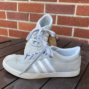 ADIDAS NEO Sneakers Women's size 7 Silver and Gray Suede